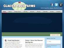 Tablet Screenshot of glacierrockfarms.com